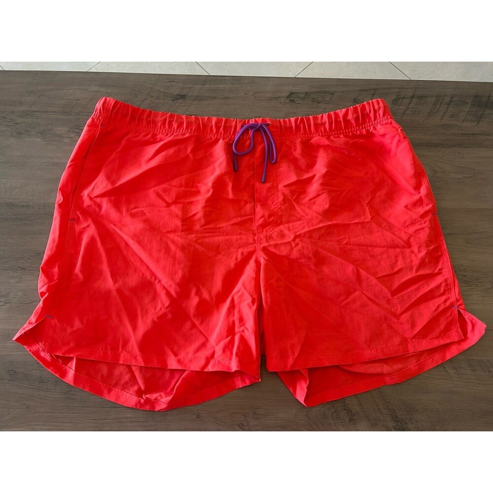 Duluth Trading Grab 6" Pull-On Shorts Women's XL Orange Quick Dry 100% Nylon
